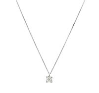 Collana Gazzola Donna Solitario in Oro bianco Diamante 0.09 Ct DORPN009-GVS - DORPN009-GVS